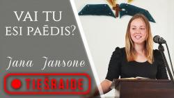 12.05.2021. dievkalpojums, "Vai Tu esi paēdis?", Jana Jansone
